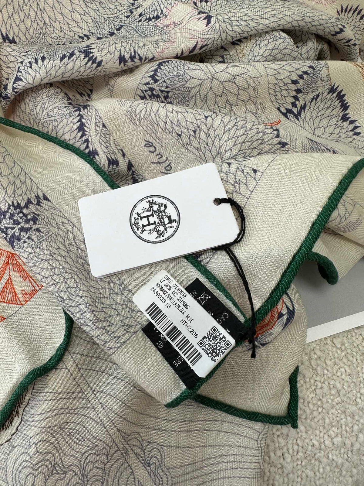 HERMES SCARF 135 CM COLORFUL 393105