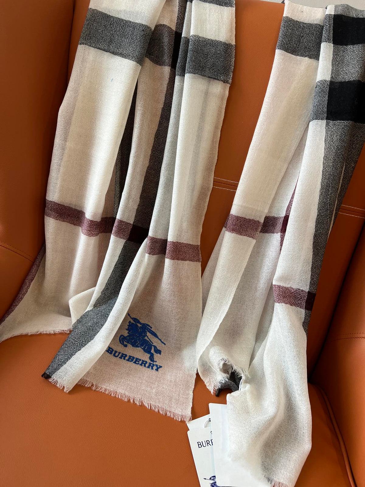 BURBERRY BBR SCARF 200 CM IN CASHMERE 492284