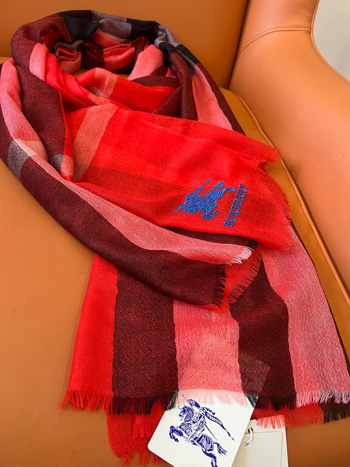 BURBERRY BBR SCARF 200 CM IN CASHMERE 492286