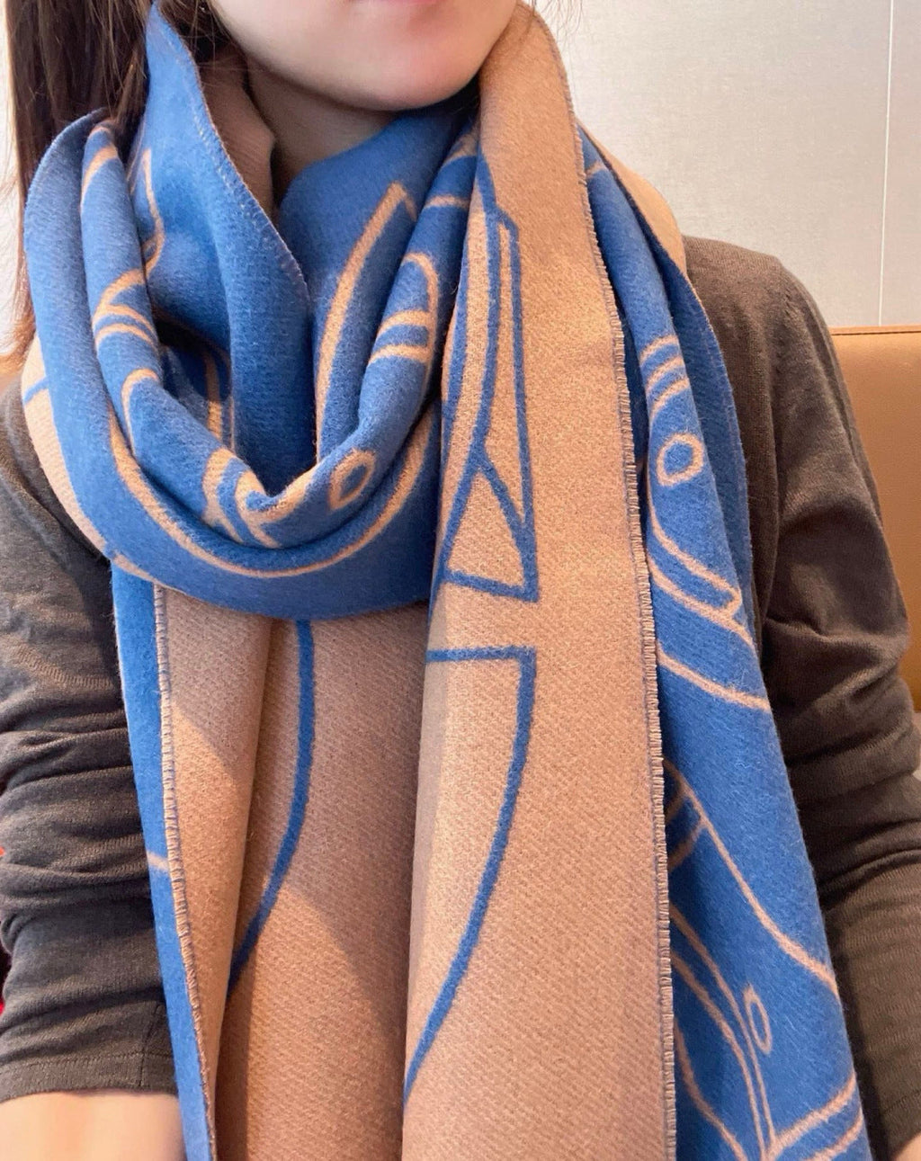 HERMES HERMES 25S SCARF 195 IN CASERE 989852