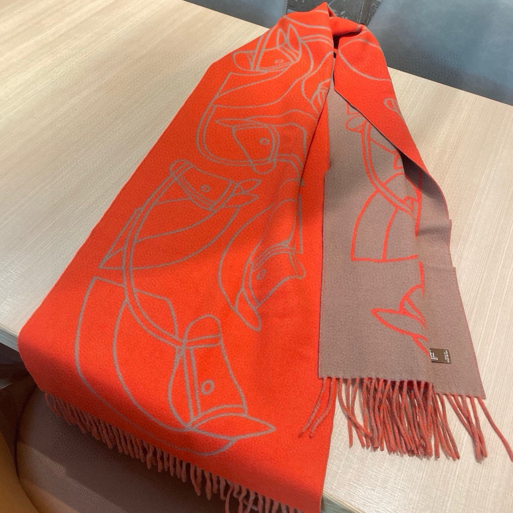 HERMES HERMES 25S SCARF 195 IN CASERE 989853