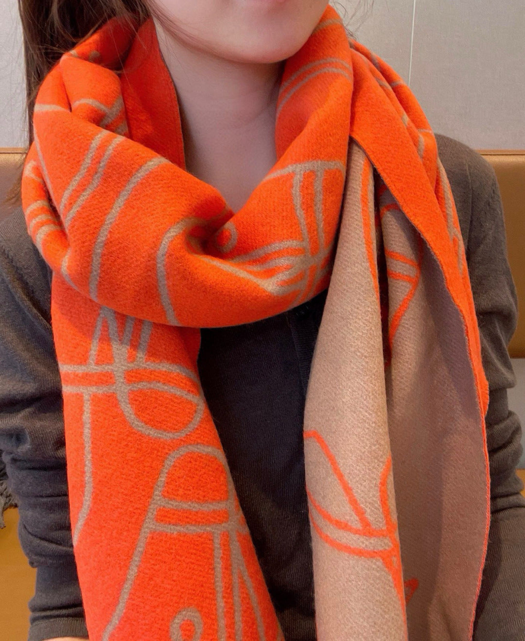 HERMES HERMES 25S SCARF 195 IN CASERE 989853