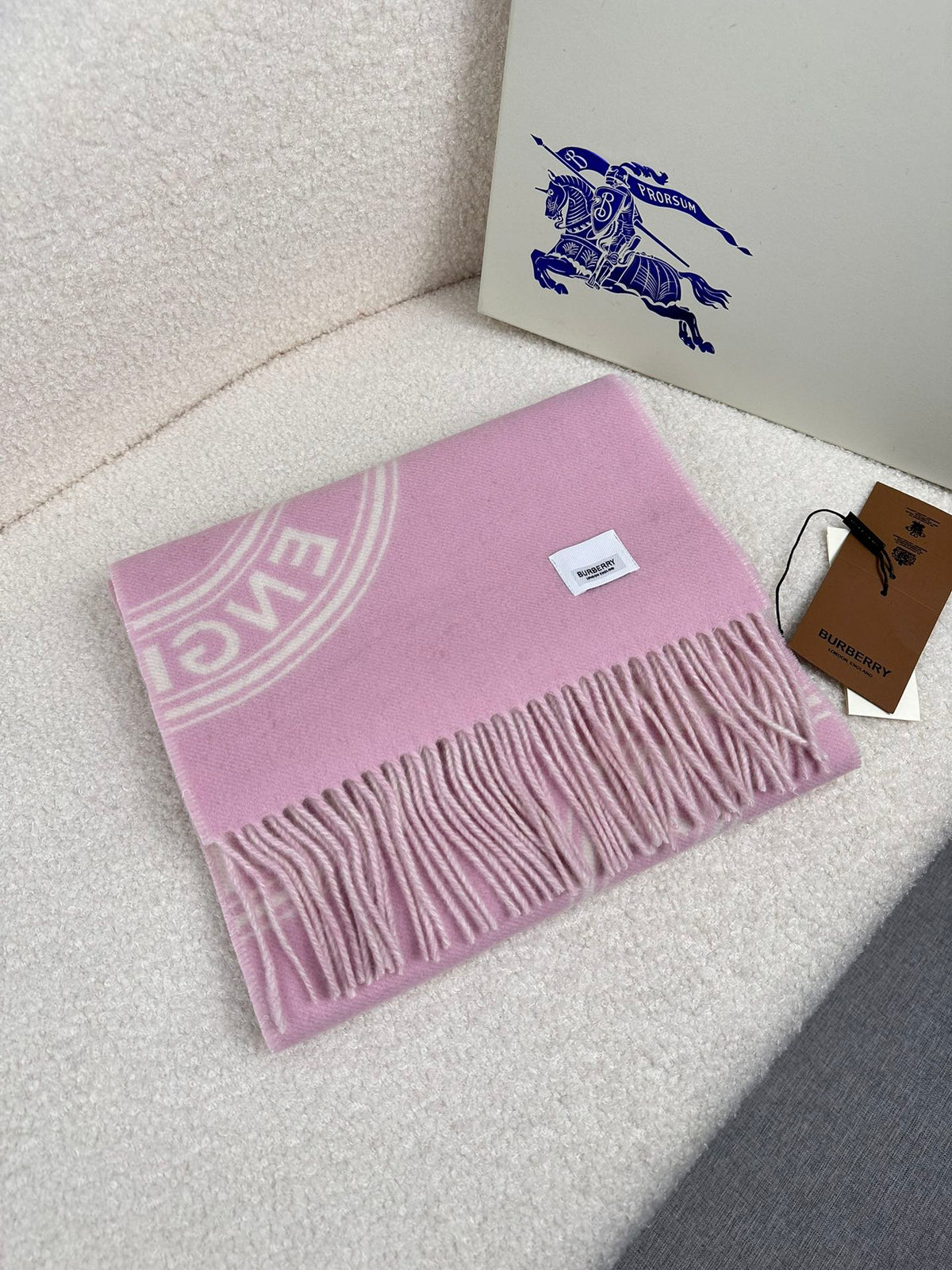 BURBERRY BBR SCARF IN CASHMERE 505318