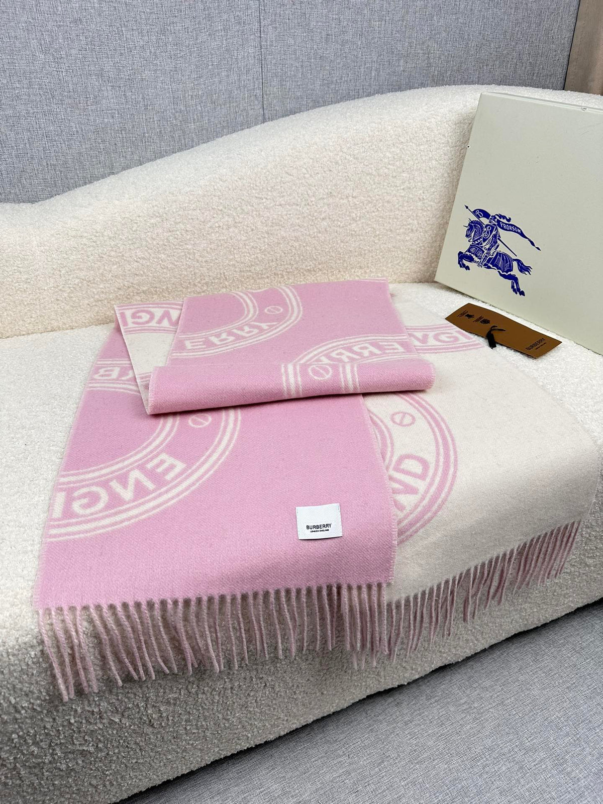 BURBERRY BBR SCARF IN CASHMERE 505318