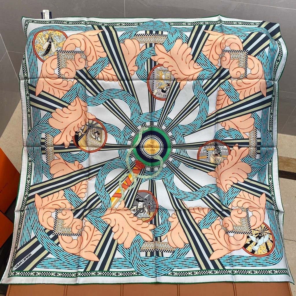 HERMES HERMES 25S SCARF 90 IN SILK 709683