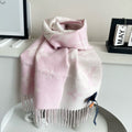 LOUIS VUITTON ESSENTIAL SCARF 186 CM IN LIGHT PINK WOOL 399778