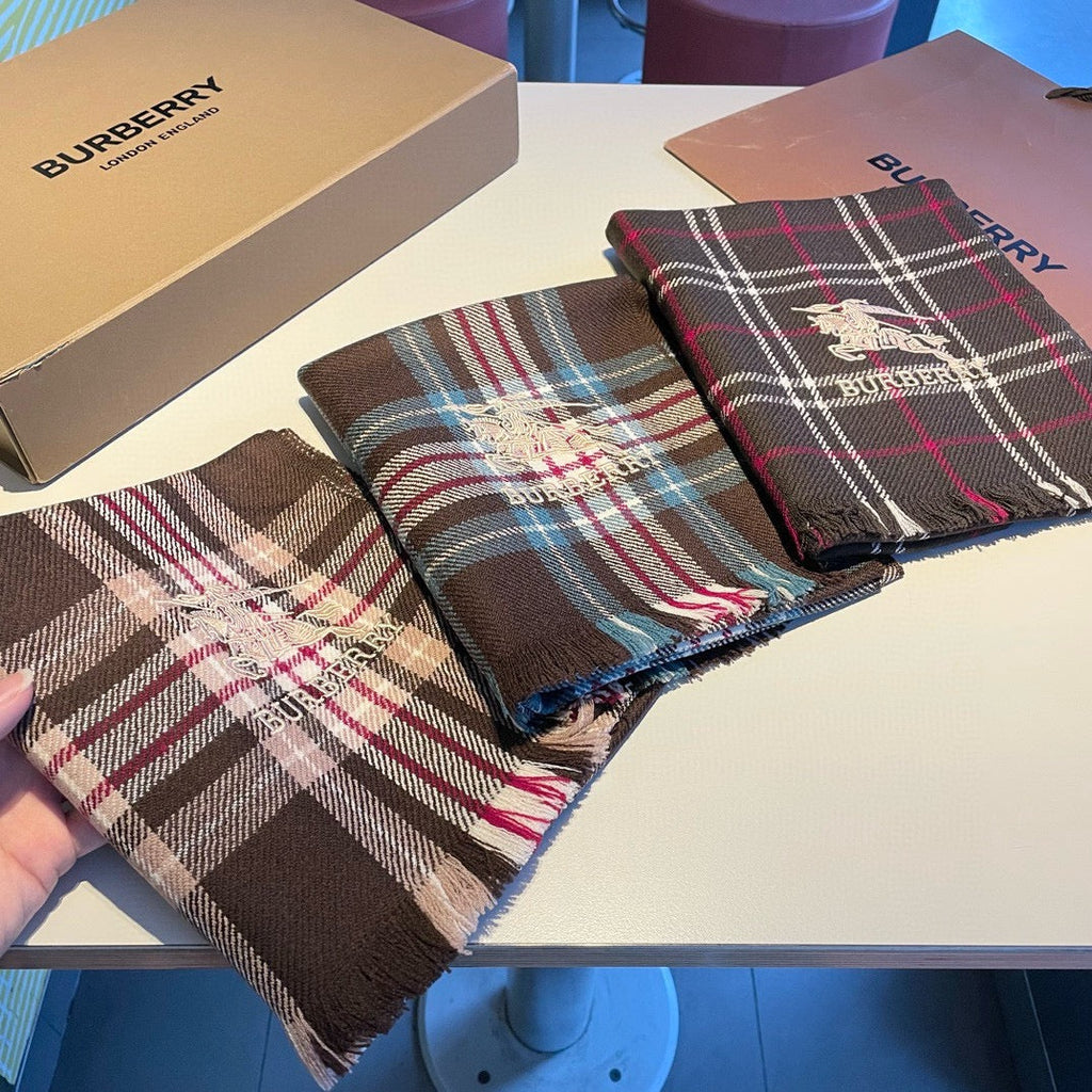 BURBERRY BBR SCARF 180 CM IN CASHMERE 477832