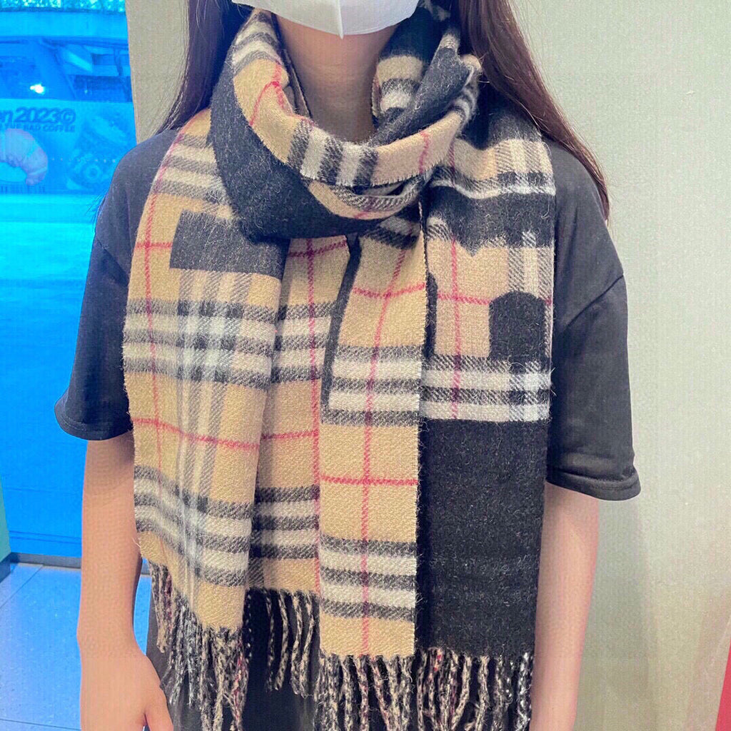 BURBERRY BBR SCARF 180 CM IN CASHMERE 525808