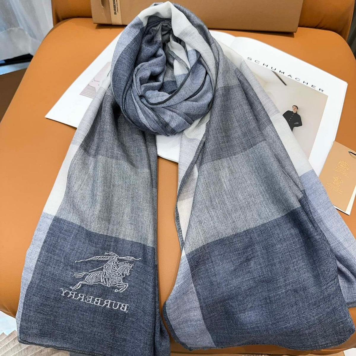 BURBERRY SCARF 200 CM IN COLORFUL CASHMERE 402264