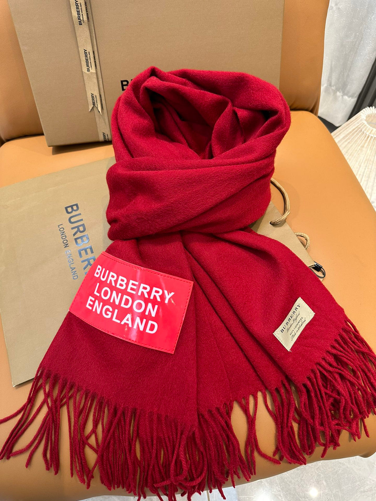BURBERRY BBR SCARF 200 CM IN CASHMERE 478762