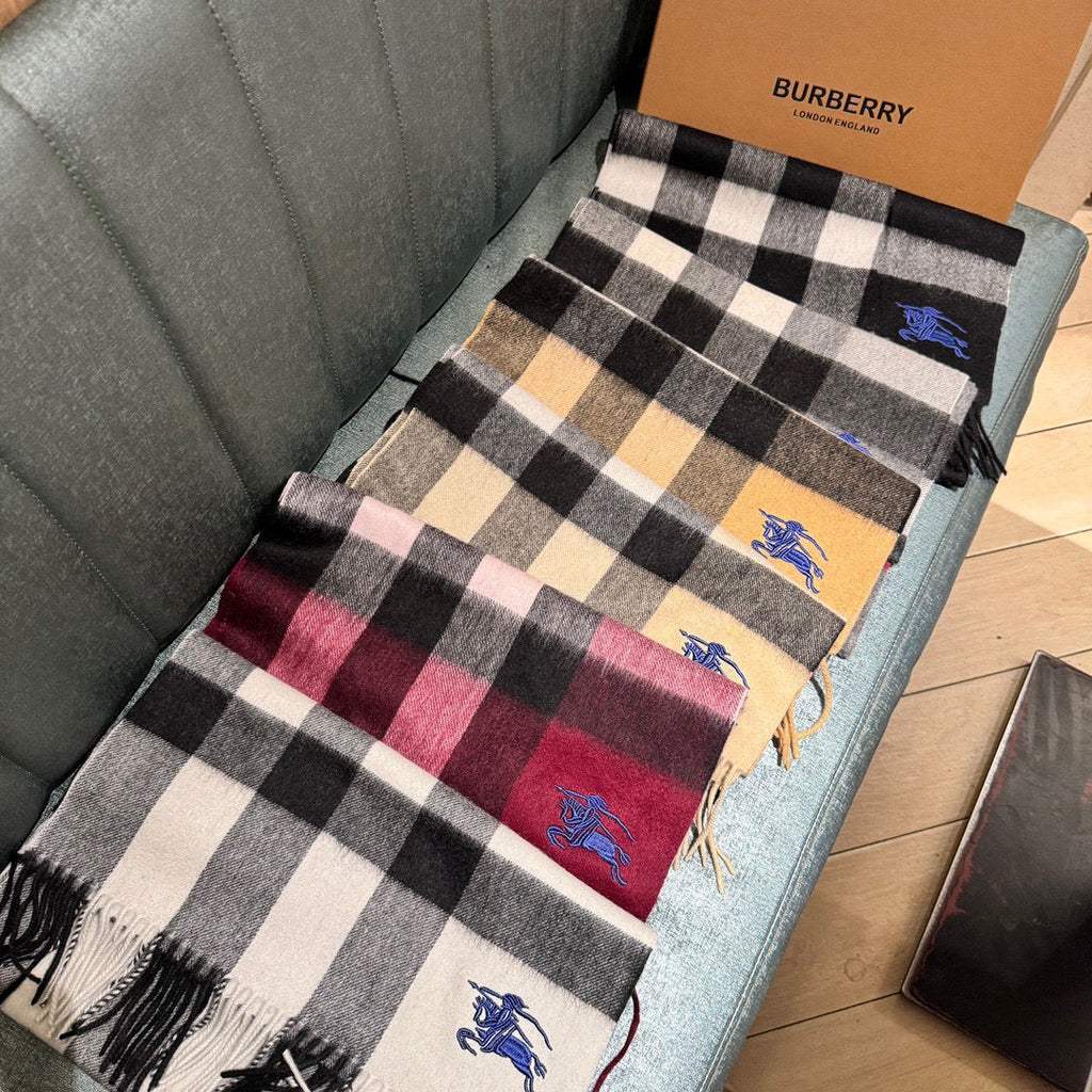 BURBERRY SCARF 180 CM IN COLORFUL CASHMERE 410336