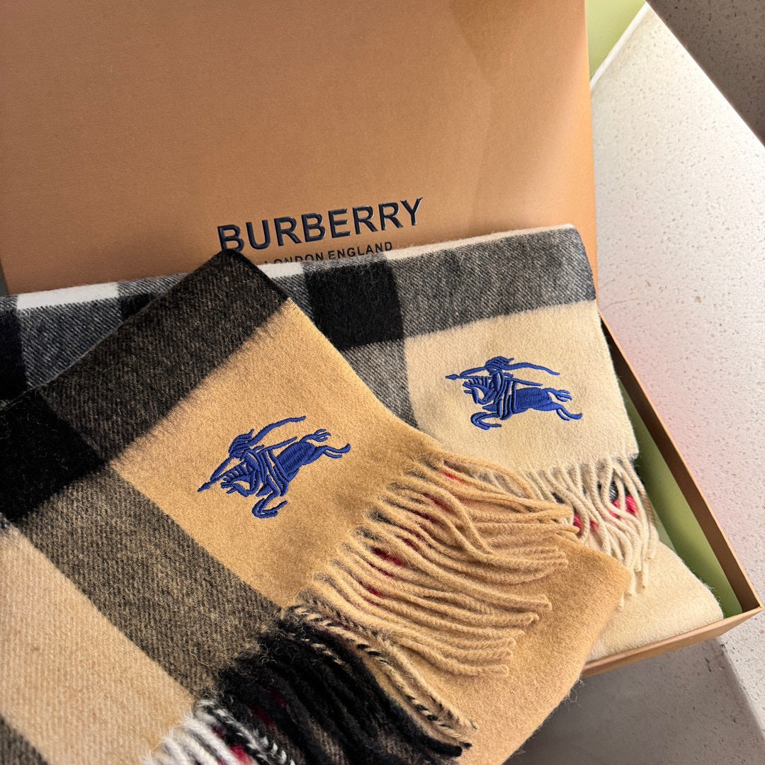 BURBERRY SCARF 180 CM IN COLORFUL CASHMERE 410339