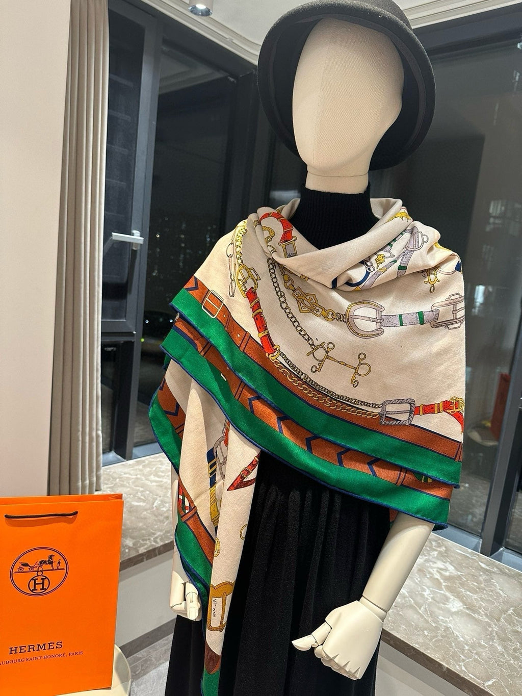 HERMES SCARF 140 CM COLORFUL 387901