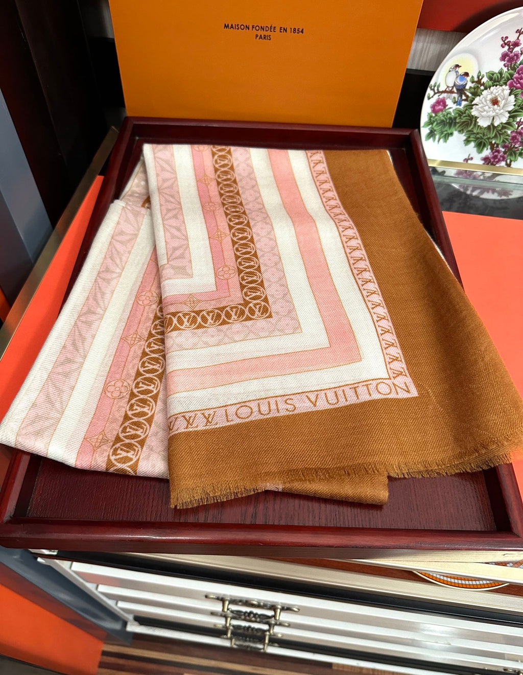 LOUIS VUITTON SCARF 200 CM IN COLORFUL CASHMERE 394891