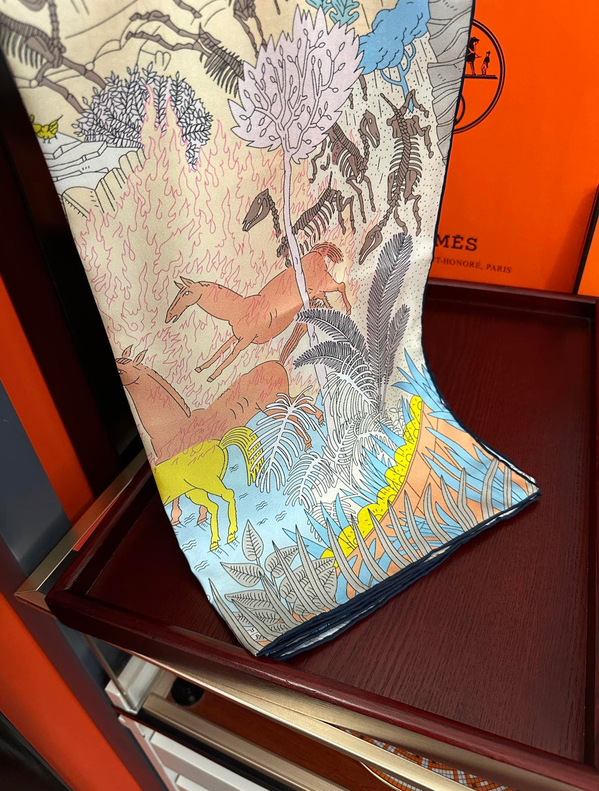 HERMES HERMES 25S SCARF 90 IN SILK 727408