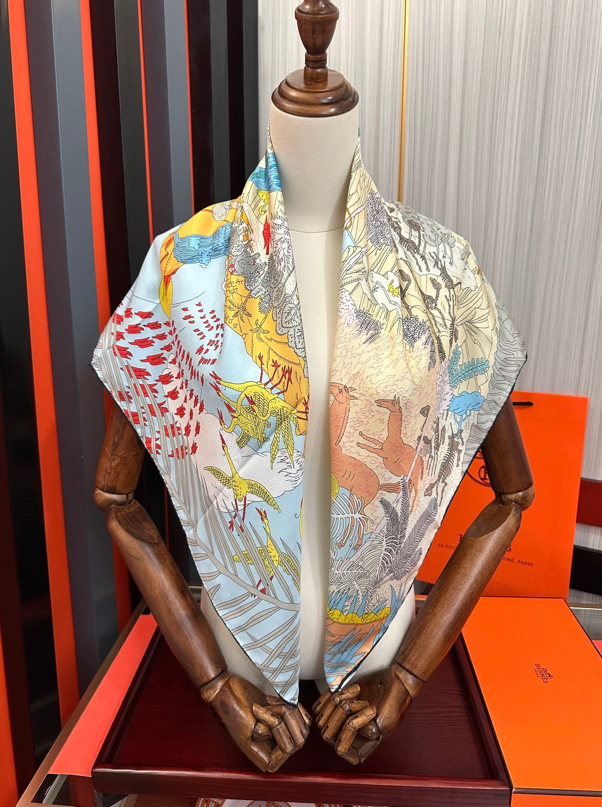 HERMES HERMES 25S SCARF 90 IN SILK 727408