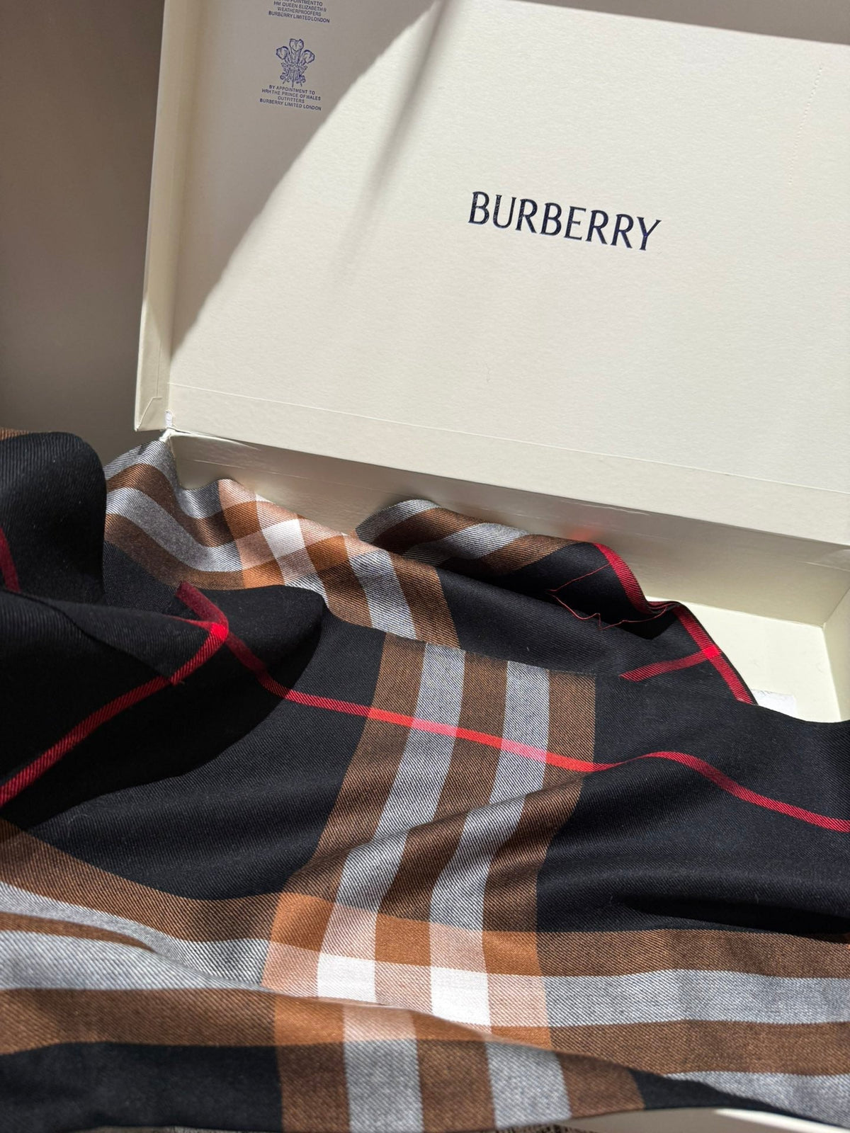 BURBERRY SCARF 200 CM IN COLORFUL CASHMERE 408861