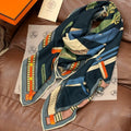 HERMES HERMES 25S SCARF 140 IN CASERE SILK 727300
