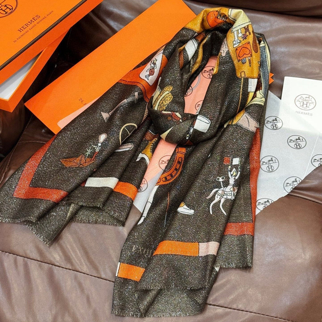 HERMES HERMES 25S SCARF 200 IN SILK 856441