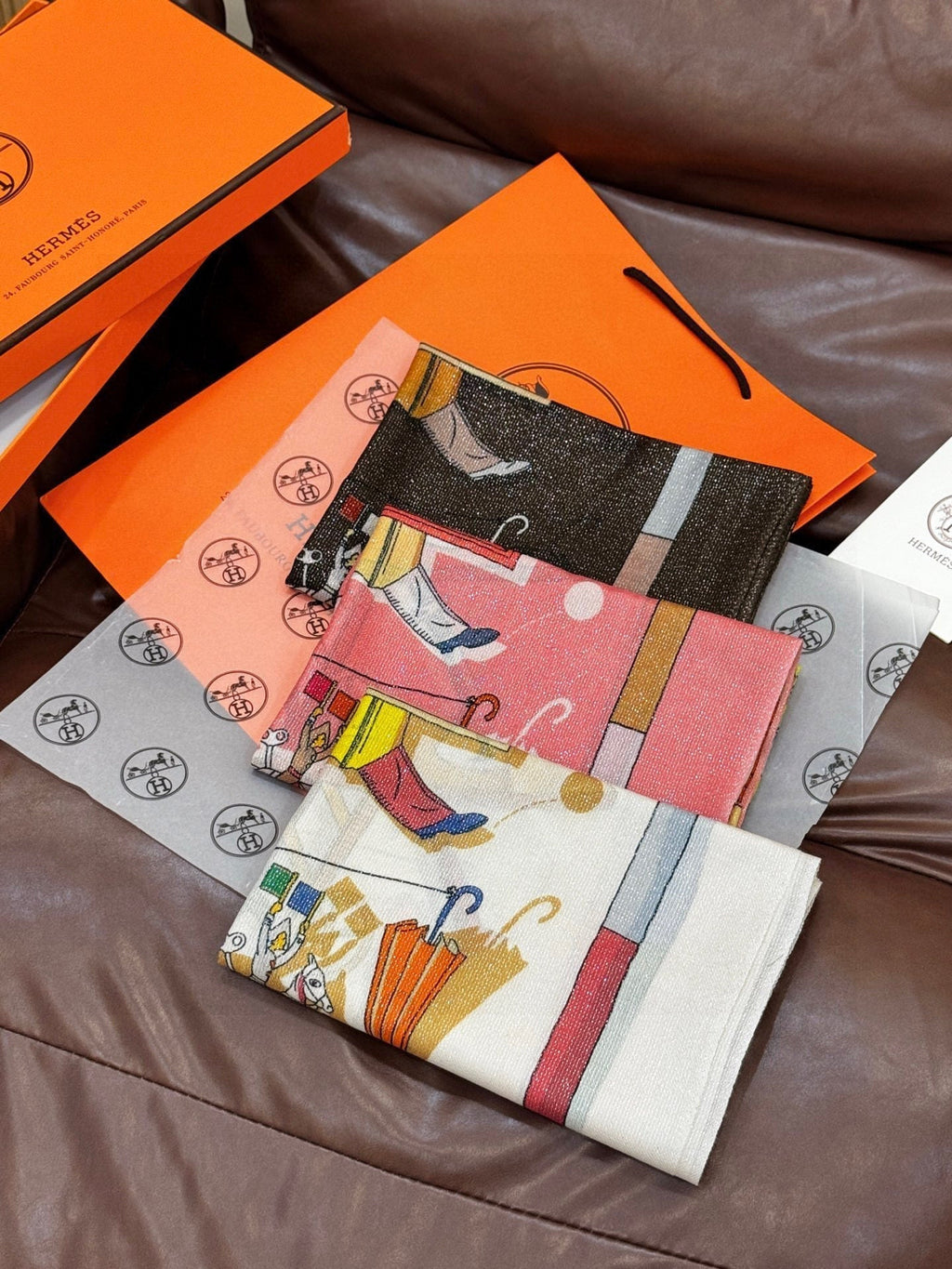 HERMES HERMES 25S SCARF 200 IN SILK 856441