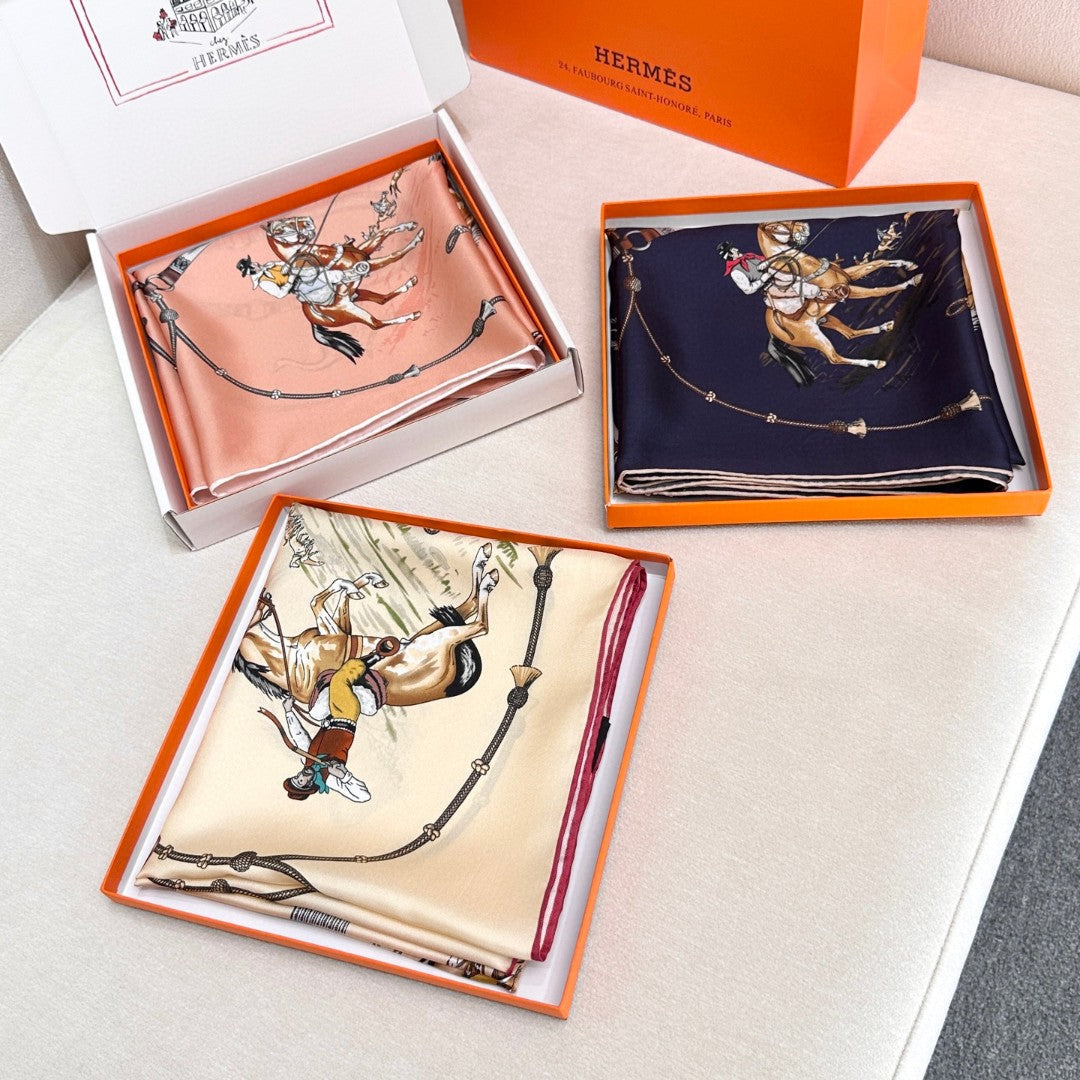 HERMES HERMES 25S SCARF 90 IN SILK 720006