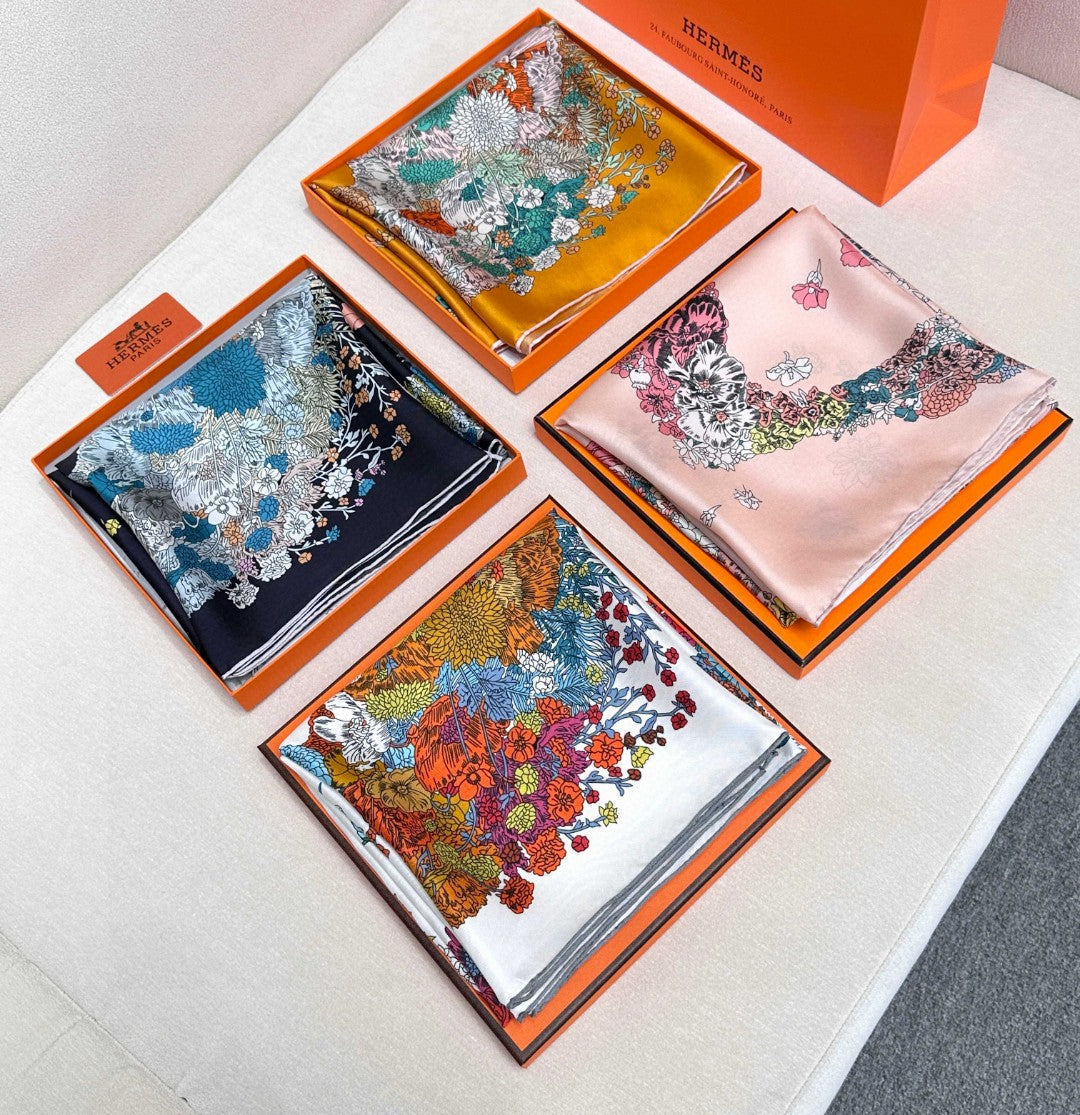 HERMES HERMES 25S SCARF 90 IN SILK 729028
