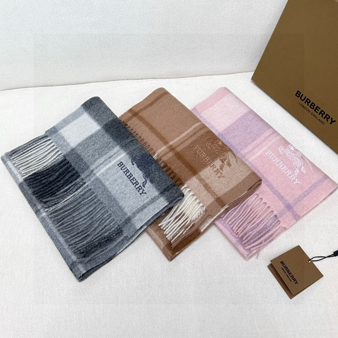 BURBERRY BBR SCARF 180 CM IN CASHMERE 737189