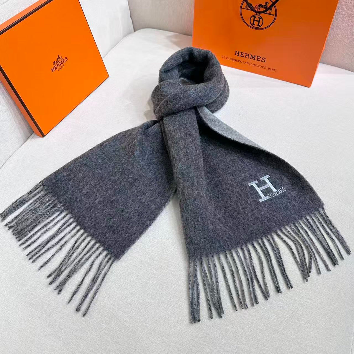 HERMES HERMES 25S SCARF 190 IN CASERE 986002