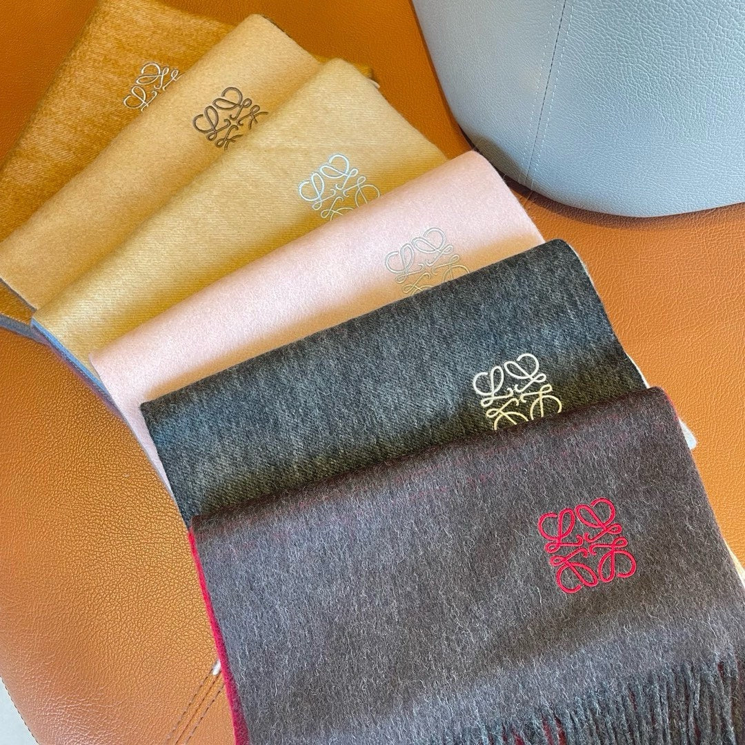 LOEWE SCARF 180 CM IN COLORFUL CASHMERE AND WOOL 411658