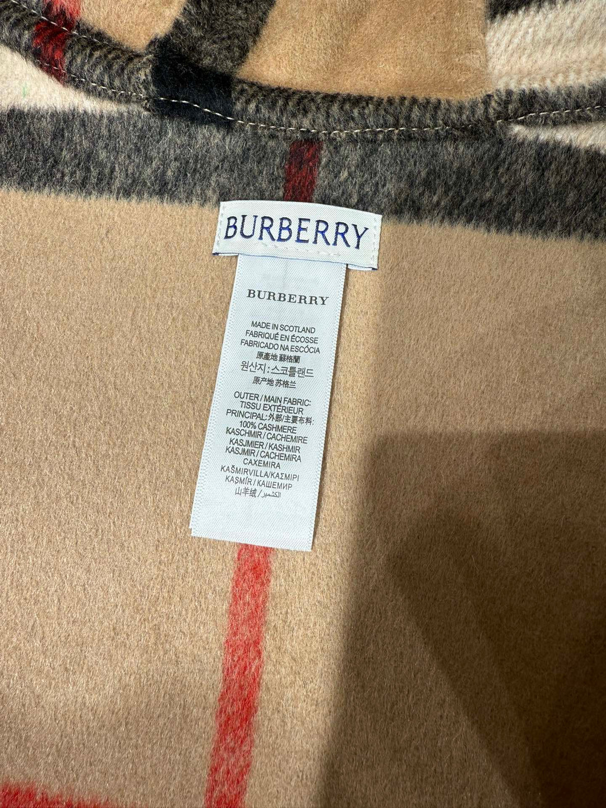 BURBERRY BBR SCARF IN CASHMERE 732155