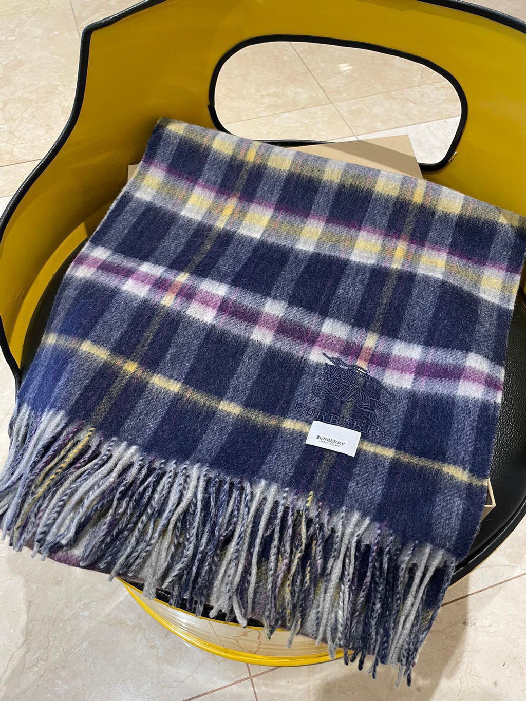 BURBERRY SCARF 200 CM IN COLORFUL CASHMERE 402195