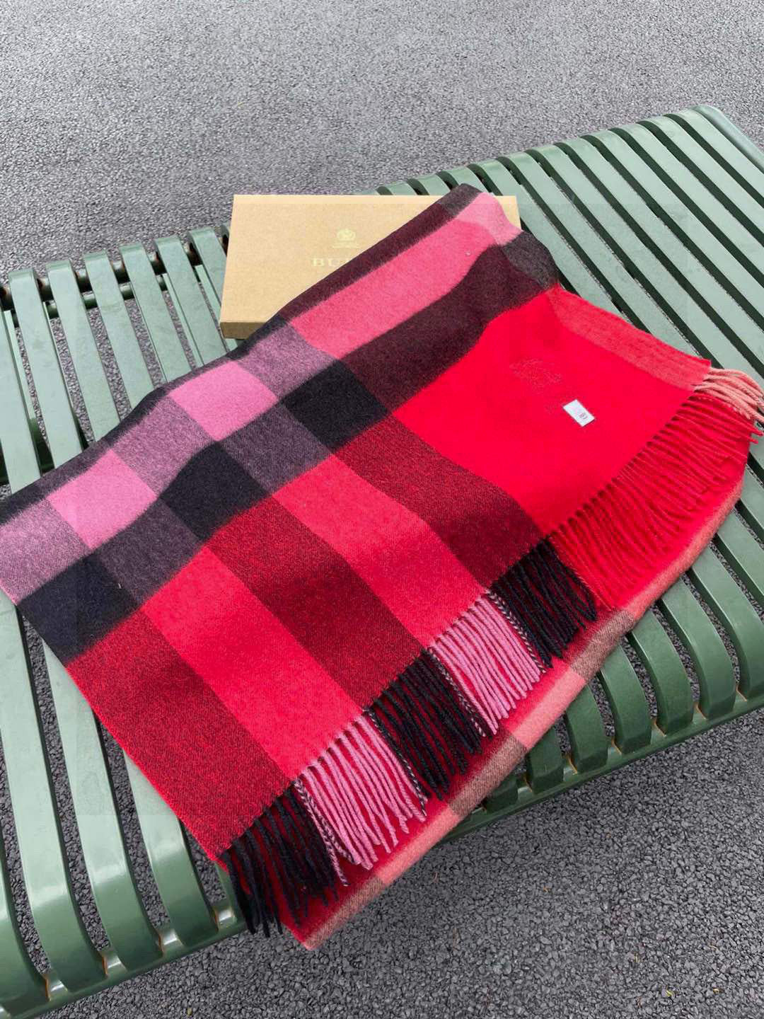BURBERRY BBR SCARF 200 CM IN CASHMERE 538289